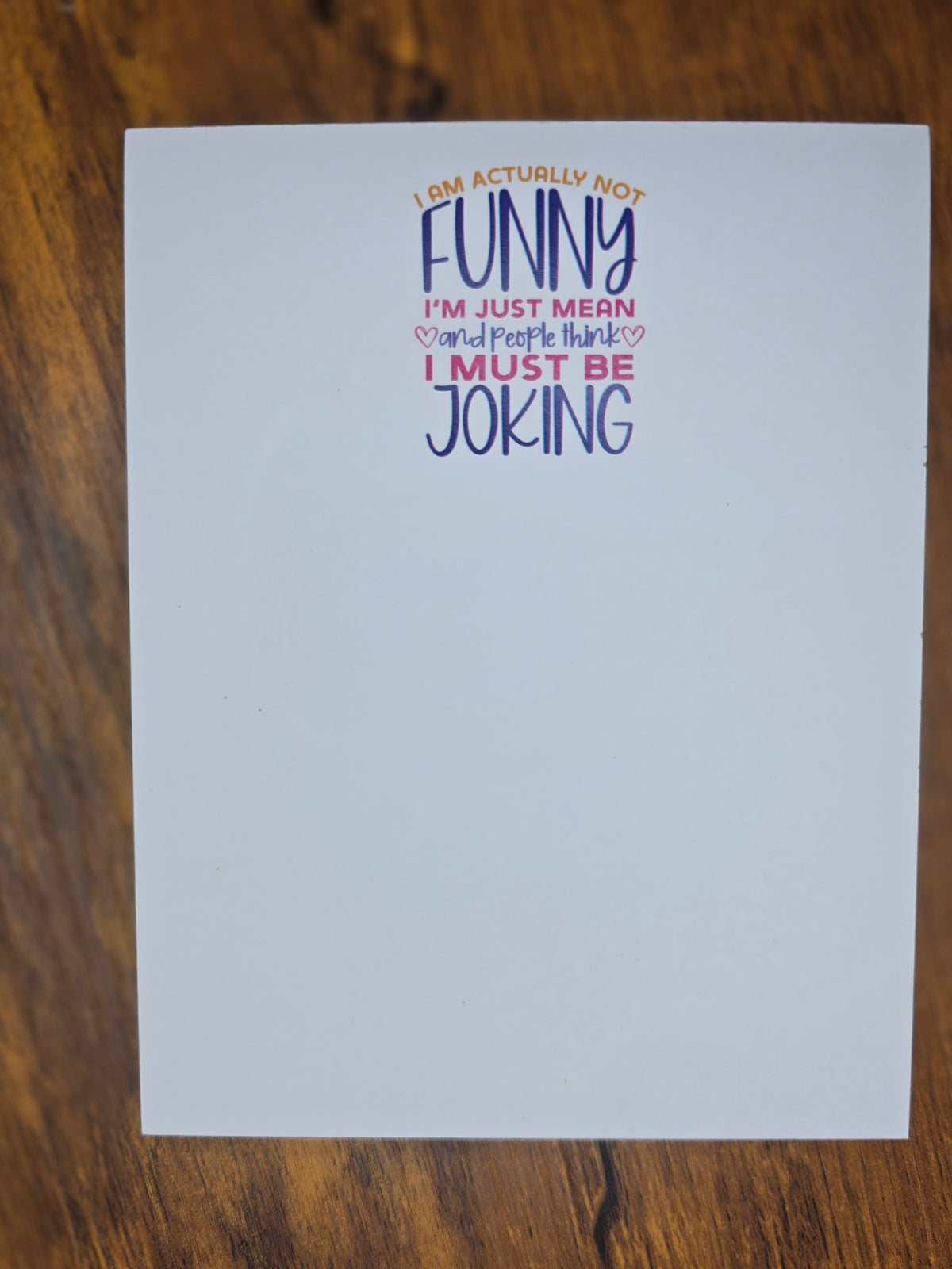 Funny/Mean Notepad