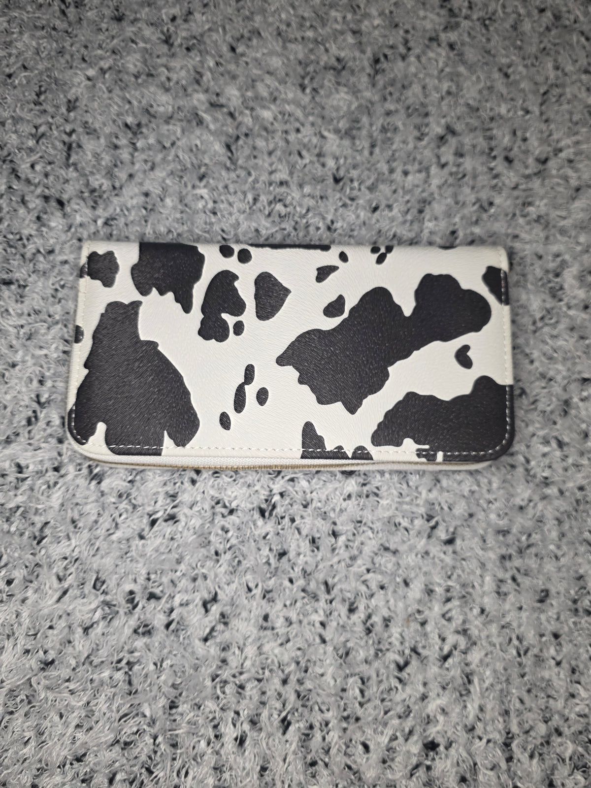 Cow Print Long Wallet