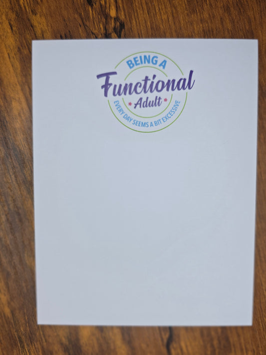 Functional Adult Notepad