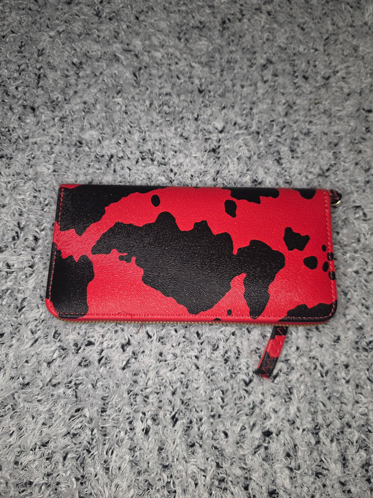 Cow Print Long Wallet