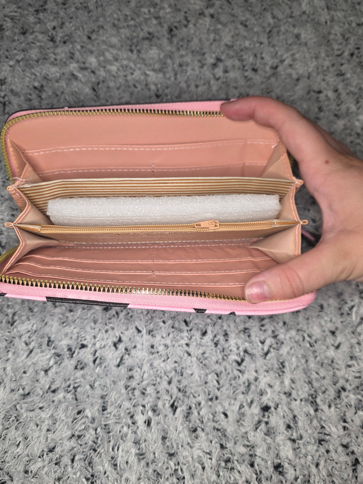 Cow Print Long Wallet