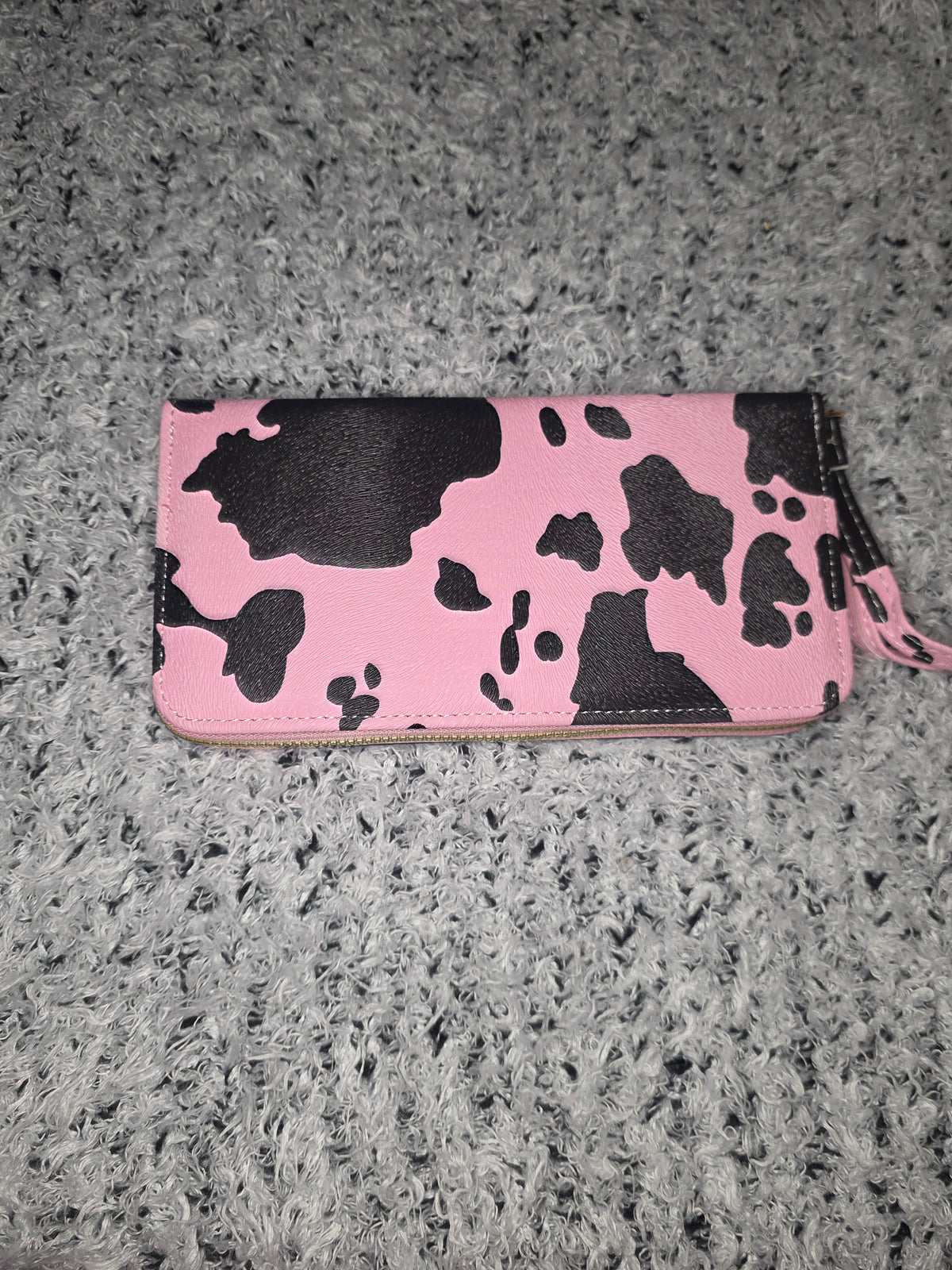 Cow Print Long Wallet