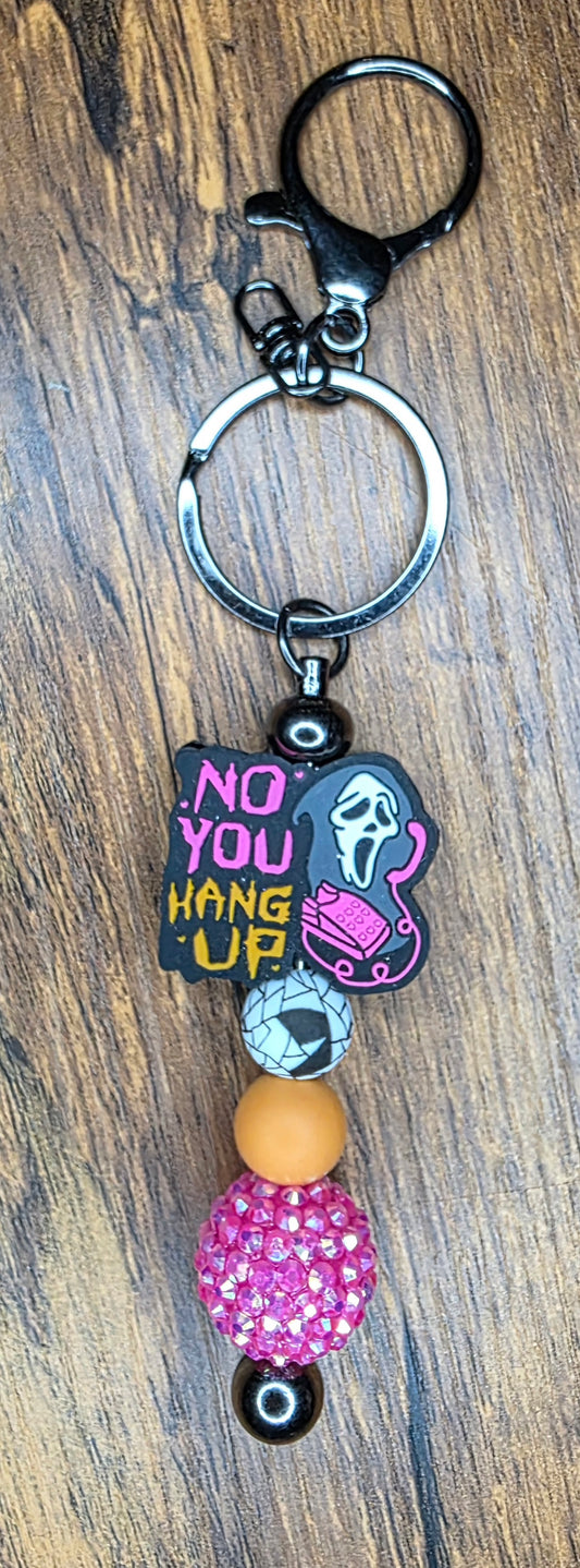 No you hang up bar keychain