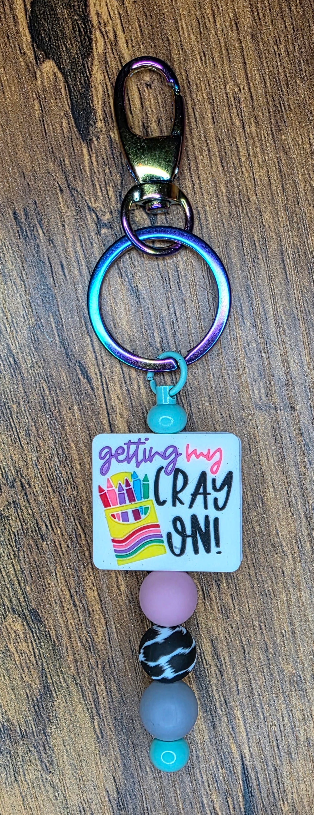 Getting my cray on bar keychain