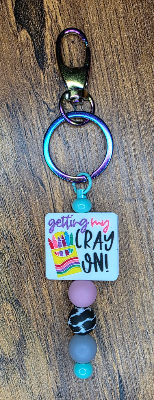 Getting my cray on bar keychain