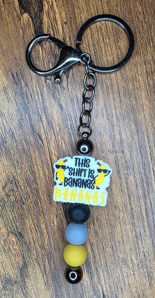 Shift is bananas bar keychain