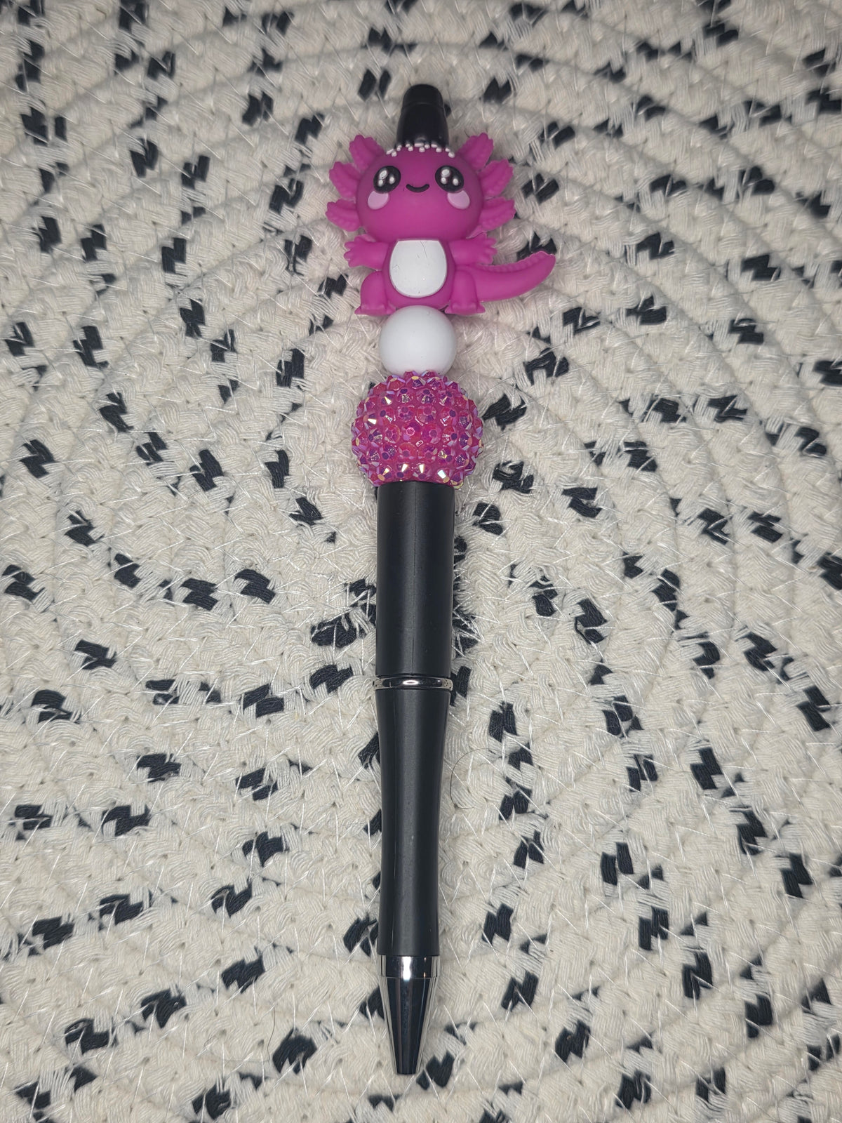 Dark Pink Axolotl Pen