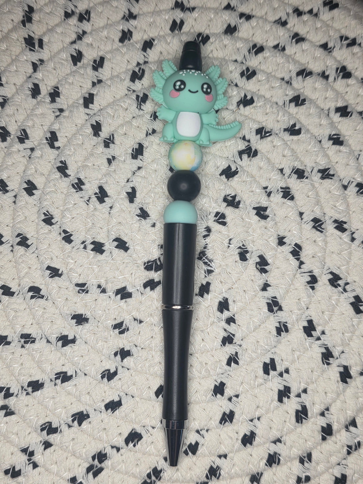 Light Teal Axolotl Pen