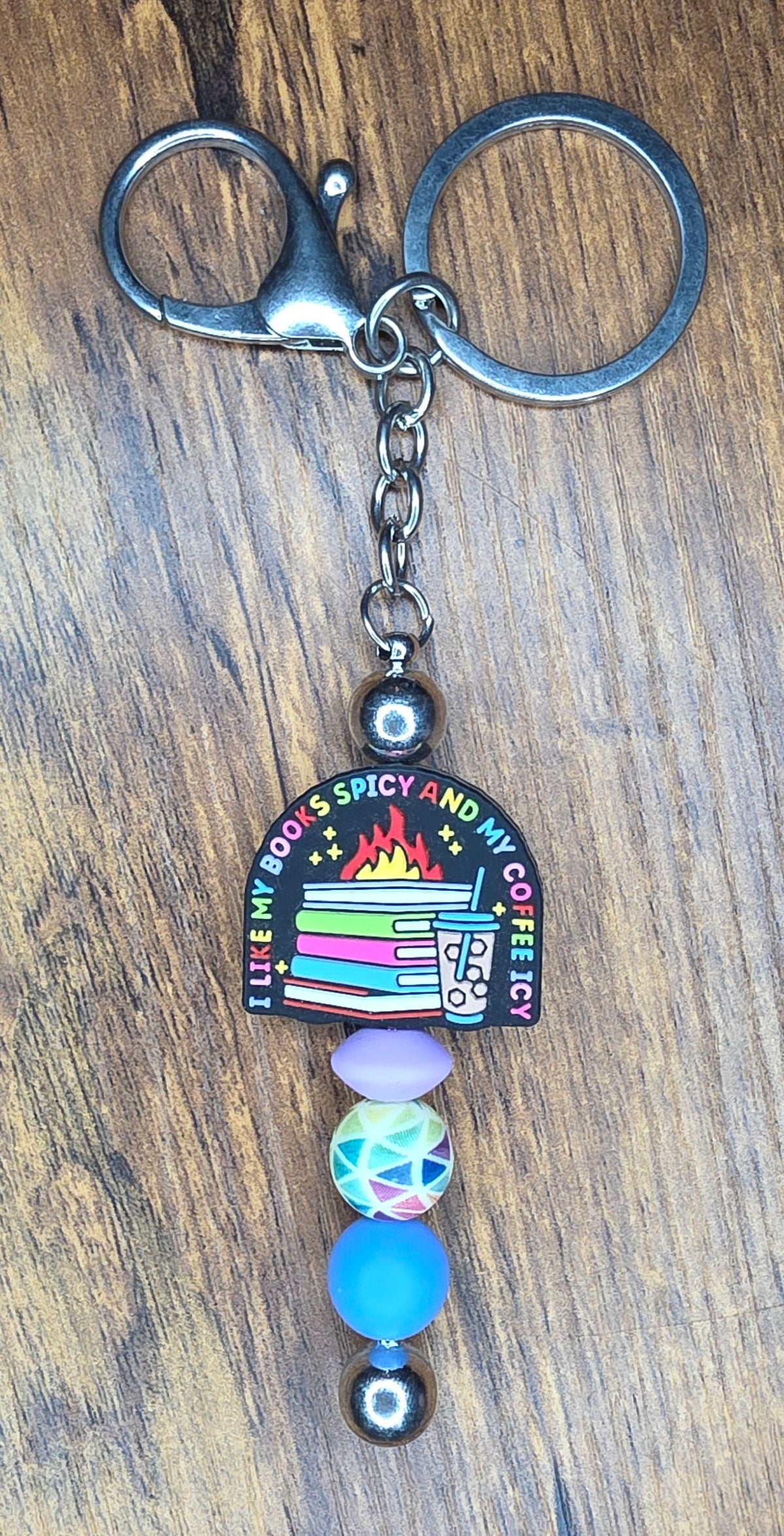 Books spicy/ Icy Coffee bar keychain