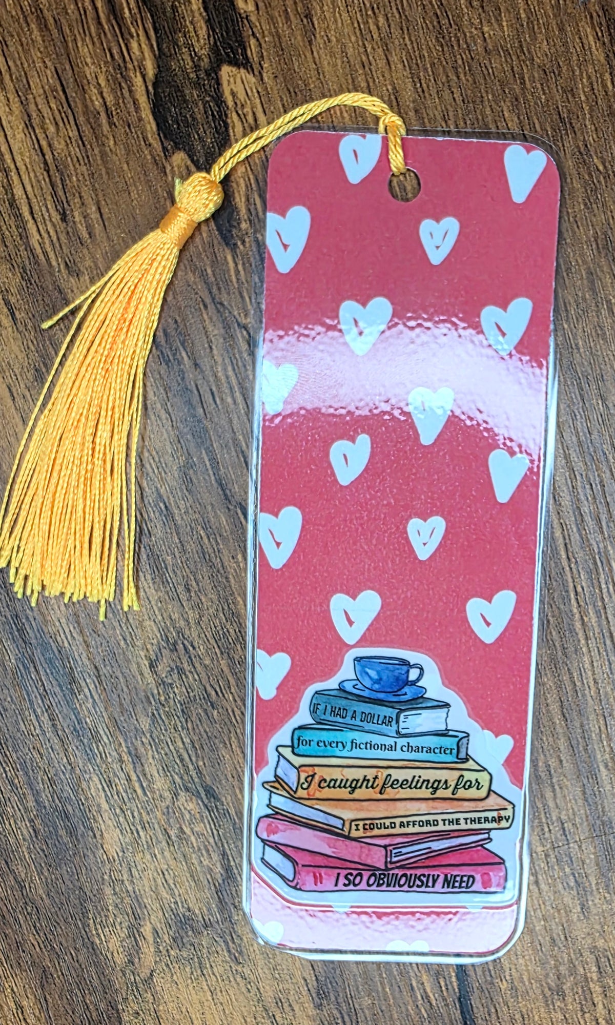 Heart Read bookmark