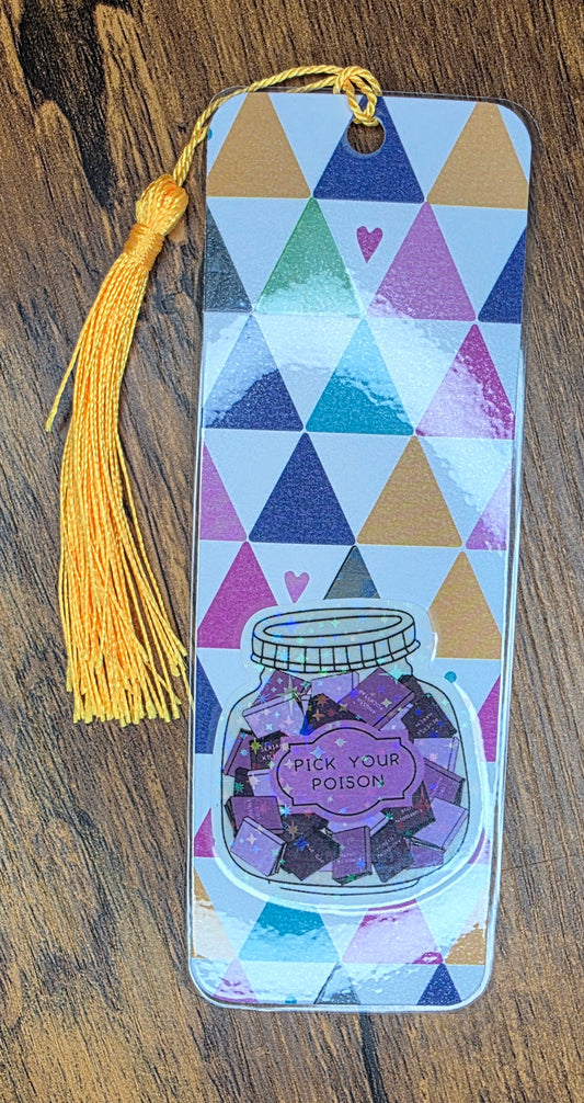 Pick your poison bookmark
