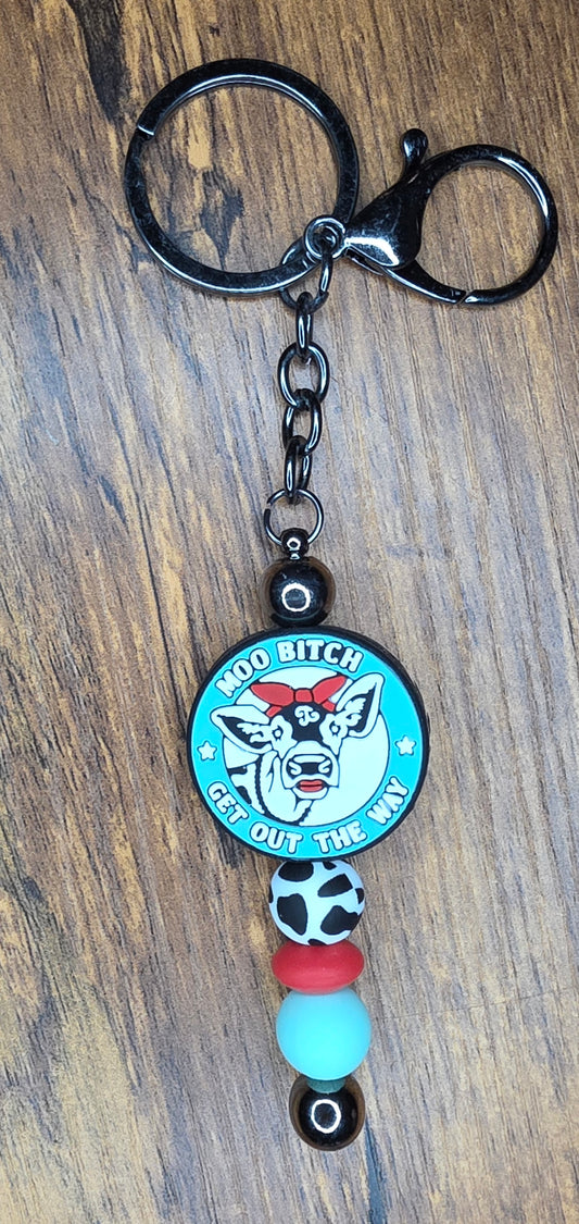 Moo B**ch bar keychain